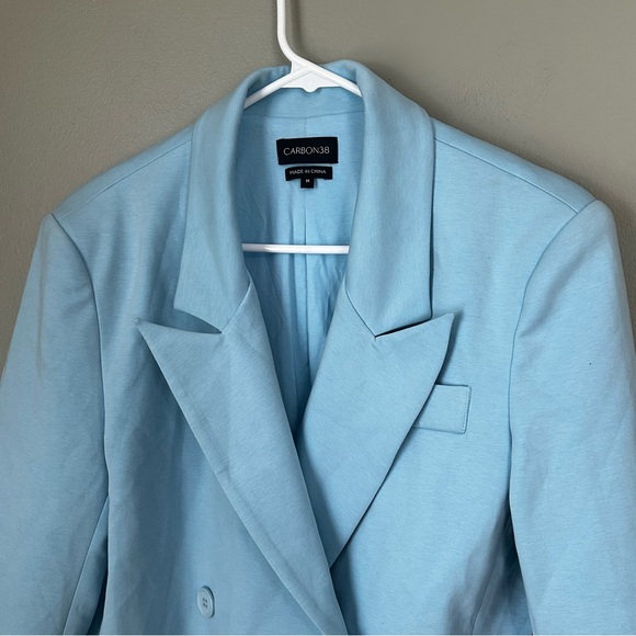 Carbon38 Oversized Blazer with Cuffs - Quiet Tide‎ blue medium women’s - Picture 6 of 12